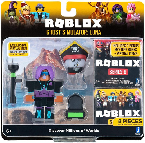 3 Personagens Roblox Ghost Simulator Luna Bloxbite + Mystery